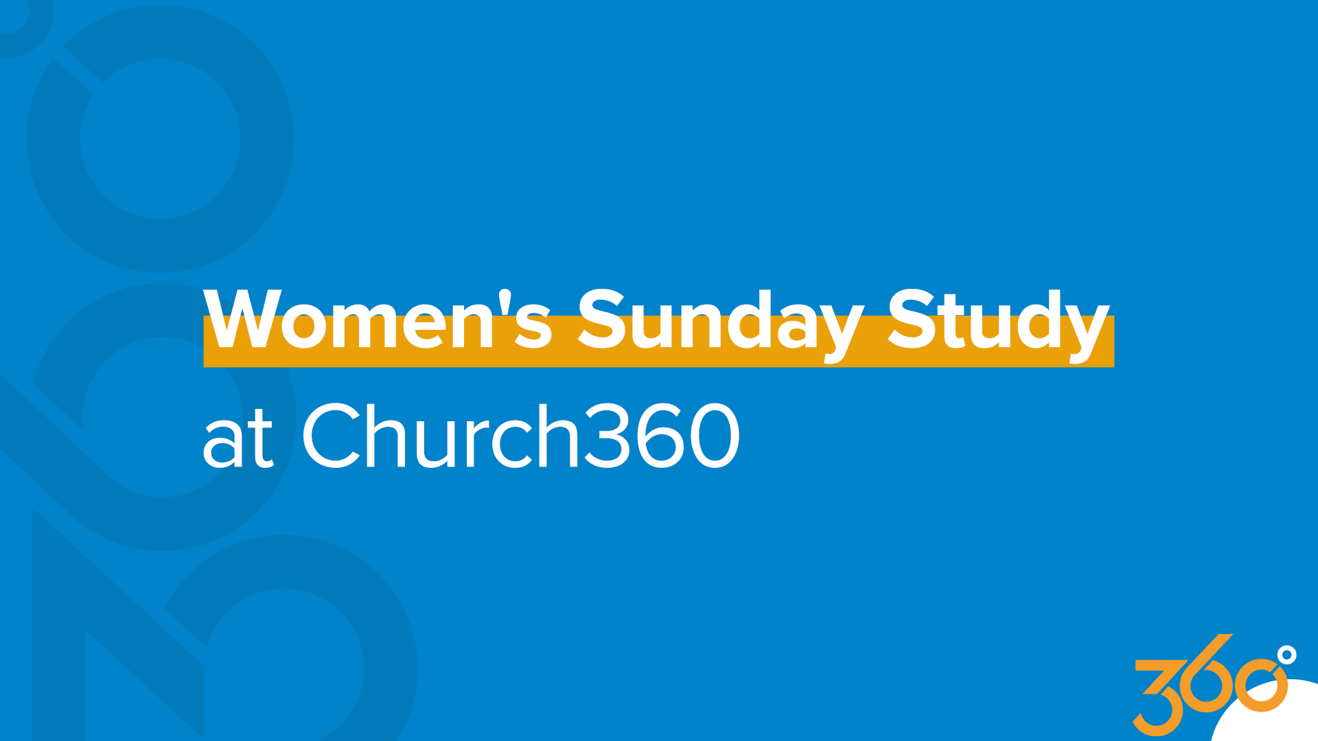 Women's Sunday Study